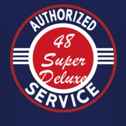 Authorized Service 1948 Super Deluxe Dark T Shirt