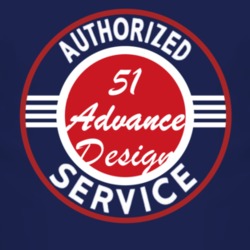 Authorized Service 1951 Chevy Advance Design Dark T Shirt