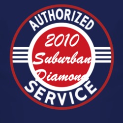 Authorized Service 2010 Chevy Suburban Diamond Dark T Shirt