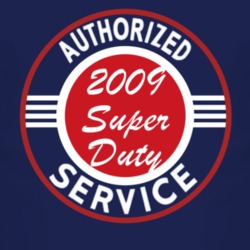 Authorized Service 2009 Super Duty Dark T Shirt