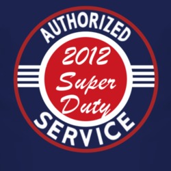 Authorized Service 2012 Super Duty Dark T Shirt