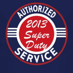 Authorized Service 2013 Super Duty Dark T Shirt