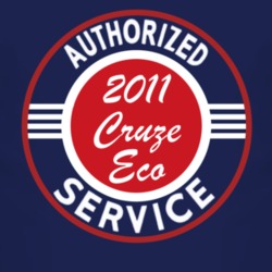 Authorized Service 2011 Chevy Cruze Eco Dark T Shirt