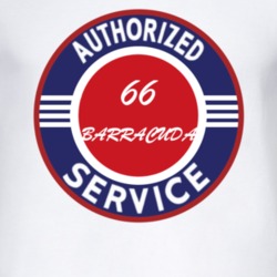 Authorized Service 1966 PLYMOUTH BARRACUDA T Shirt