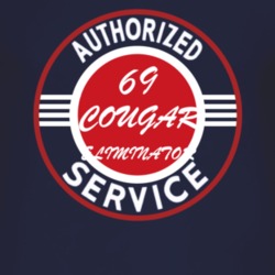 Authorized Service 1969 MERCURY COUGAR ELIMINATOR Dark T Shirt
