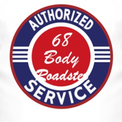 Authorized Service 1968 Open Body Roadster T Shirt