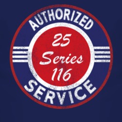 Authorized Service 1925 Dodge Series 116 Distressed Look Dark T Shirt