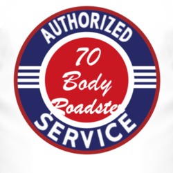 Authorized Service 1970 Open Body Roadster T Shirt