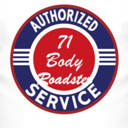 Authorized Service 1971 Open Body Roadster T Shirt
