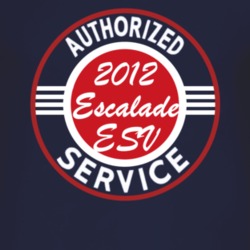 Authorized Service 2012 Cadillac Escalade ESV Dark T Shirt