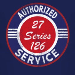 Authorized Service 1927 Dodge Series 126 Distressed Look Dark T Shirt
