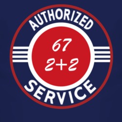 Authorized Service 1967 Pontiac 2+2 Dark T Shirt