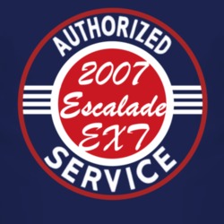 Authorized Service 2007 Cadillac Escalade EXT Dark T Shirt