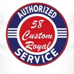 Authorized Service 1958 Dodge Custom Royal T Shirt