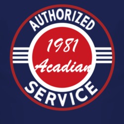 Authorized Service 1981 Pontiac Acadian Dark T Shirt