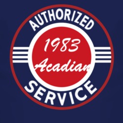 Authorized Service 1983 Pontiac Acadian Dark T Shirt