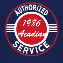Authorized Service 1986 Pontiac Acadian Dark T Shirt