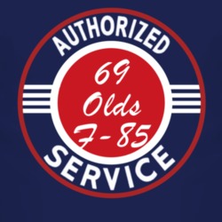 Authorized Service 1969 Oldsmobile Olds F-85 Dark T Shirt