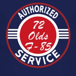 Authorized Service 1972 Oldsmobile Olds F-85 Dark T Shirt