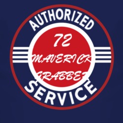 Authorized Service 1972  MAVERICK GRABBER Dark T Shirt
