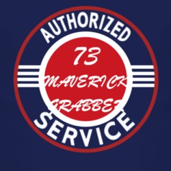 Authorized Service 1973  MAVERICK GRABBER Dark T Shirt