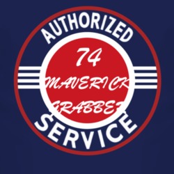 Authorized Service 1974  MAVERICK GRABBER Dark T Shirt