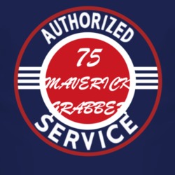 Authorized Service 1975  MAVERICK GRABBER Dark T Shirt