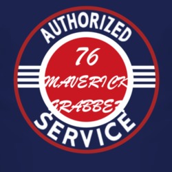 Authorized Service 1976  MAVERICK GRABBER Dark T Shirt
