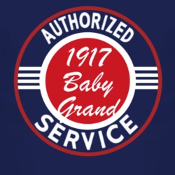 Authorized Service 1917 Chevy Baby Grand Dark T Shirt