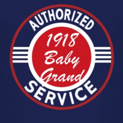 Authorized Service 1918 Chevy Baby Grand Dark T Shirt