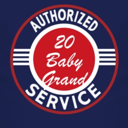 Authorized Service 1920 Chevy Baby Grand Dark T Shirt