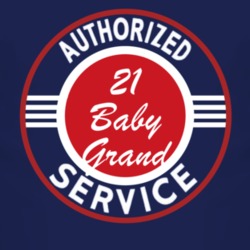 Authorized Service 1921 Chevy Baby Grand Dark T Shirt
