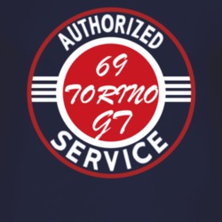 Authorized Service 1969  TORINO GT Dark T Shirt