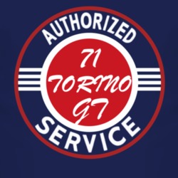 Authorized Service 1971  TORINO GT Dark T Shirt