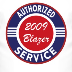 Authorized Service 2009 Chevy Blazer T Shirt