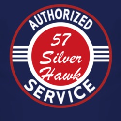 Authorized Service 1957 Studebaker Silver Hawk Dark T Shirt
