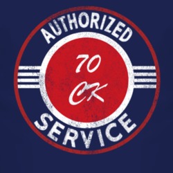 Authorized Service 1970 Chevy CK Distressed Look Dark T Shirt