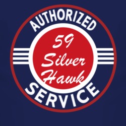 Authorized Service 1959 Studebaker Silver Hawk Dark T Shirt