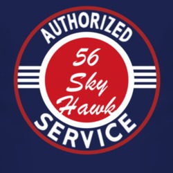 Authorized Service 1956 Studebaker Sky Hawk Dark T Shirt