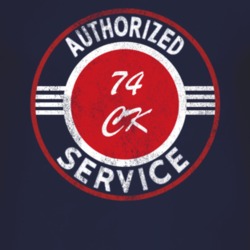 Authorized Service 1974 Chevy CK Distressed Look Dark T Shirt
