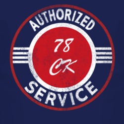 Authorized Service 1978 Chevy CK Distressed Look Dark T Shirt
