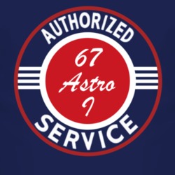 Authorized Service 1967 Chevy Astro I Dark T Shirt