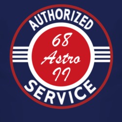 Authorized Service 1968 Chevy Astro II Dark T Shirt