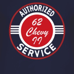 Authorized Service 1962 Chevy Chevy II Dark T Shirt