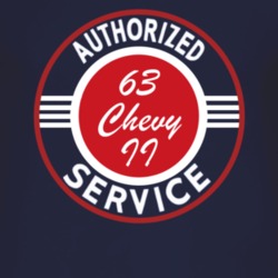 Authorized Service 1963 Chevy Chevy II Dark T Shirt