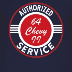 Authorized Service 1964 Chevy Chevy II Dark T Shirt