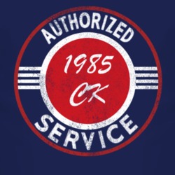 Authorized Service 1985 Chevy CK Distressed Look Dark T Shirt