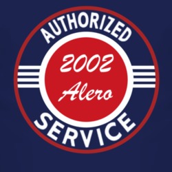 Authorized Service 2002 Chevy Alero Dark T Shirt