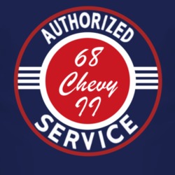 Authorized Service 1968 Chevy Chevy II Dark T Shirt