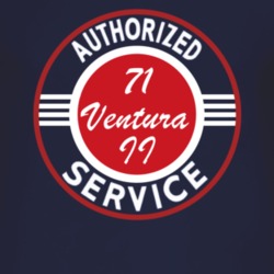 Authorized Service 1971 Pontiac Ventura II Dark T Shirt